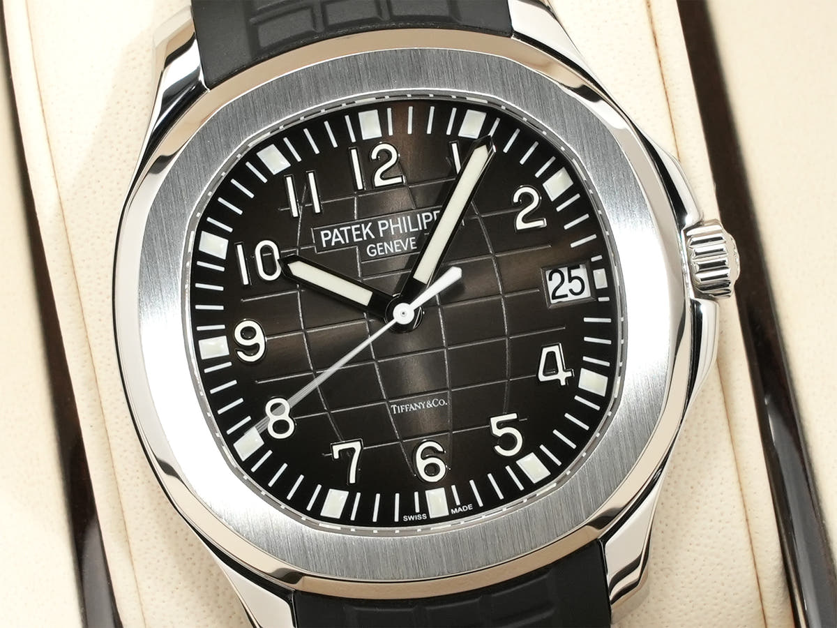 パテックフィリップ アクアノート TIFFANY&CO. Ref.5167A-001 ブラック文字盤 中古 yor3536b