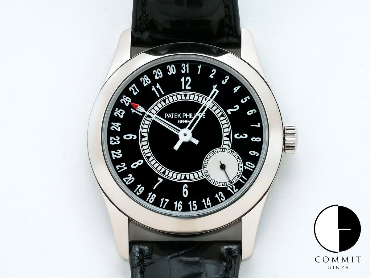 Patek Philippe Calatrava Ref.6006G-001 Black Dial Used t96m3jii