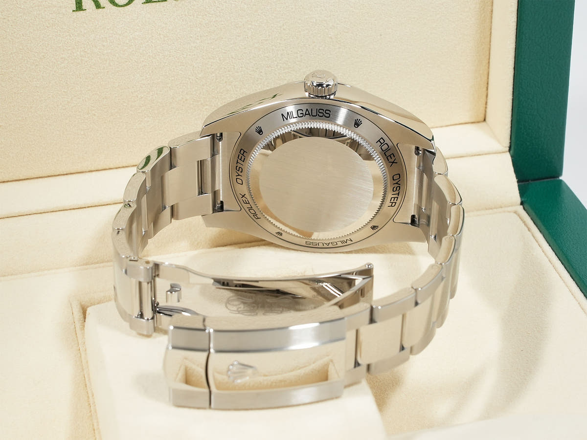 ロレックス ミルガウス Ref.116400GV Zブルー文字盤 美品 b59tc9fk