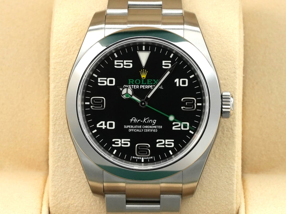 ロレックス エアキング Ref.116900 ブラック文字盤 未使用 o97muhm7