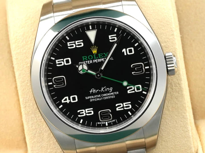 ロレックス エアキング Ref.116900 ステンレススチール ブラック文字盤