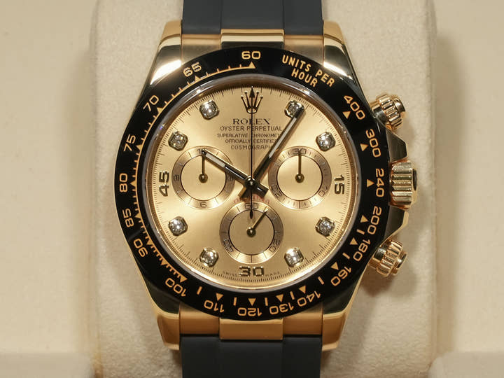 Rolex Daytona Ref.116518LNG Champagne x 8P Diamond Dial Used 5f6ct8u8