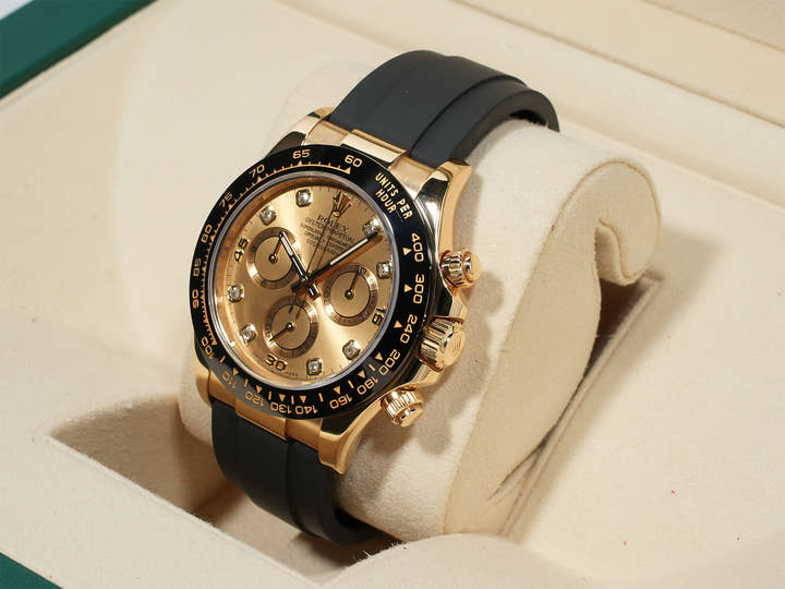 Rolex Daytona Ref.116518LNG Champagne x 8P Diamond Dial Used 5f6ct8u8