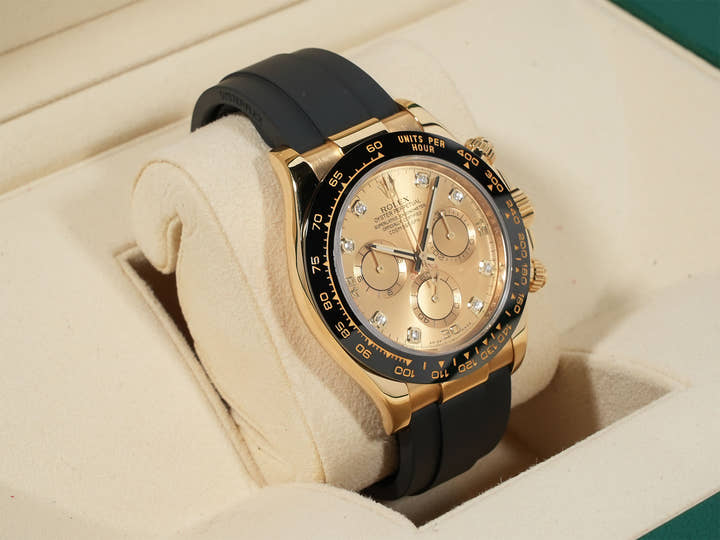 Rolex Daytona Ref.116518LNG Champagne x 8P Diamond Dial Used 5f6ct8u8