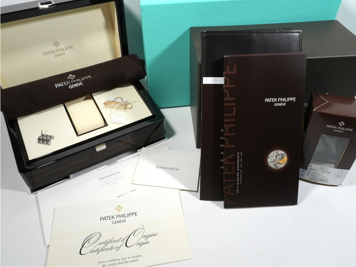 パテックフィリップ ノーチラス TIFFANY&CO. Ref.5711/1A-010 ブルー文字盤 美中古 ncpa2noj