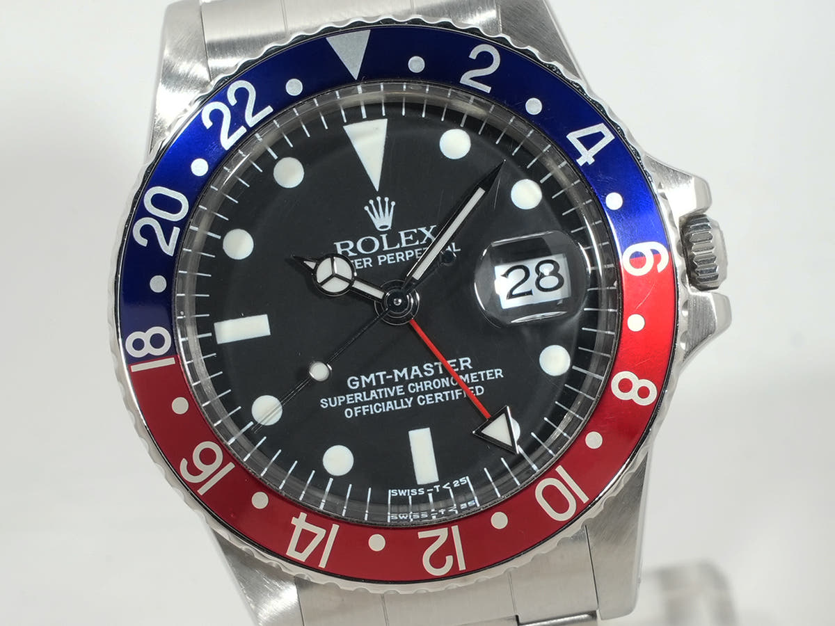 ロレックス GMTマスター Ref.1675 ブラック文字盤 中古 qqu2rgfg