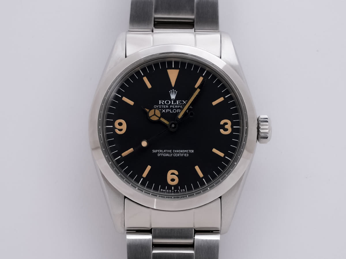 ロレックス エクスプローラーI Ref.1016 ブラック文字盤 中古 496hfzdw