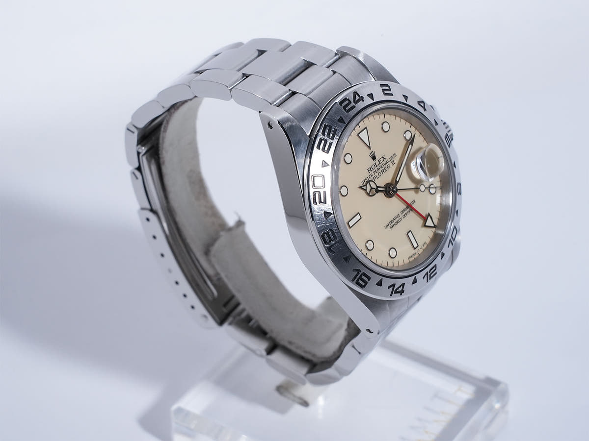 ロレックス エクスプローラーII Ref.16550 アイボリー文字盤 中古 8fko9875