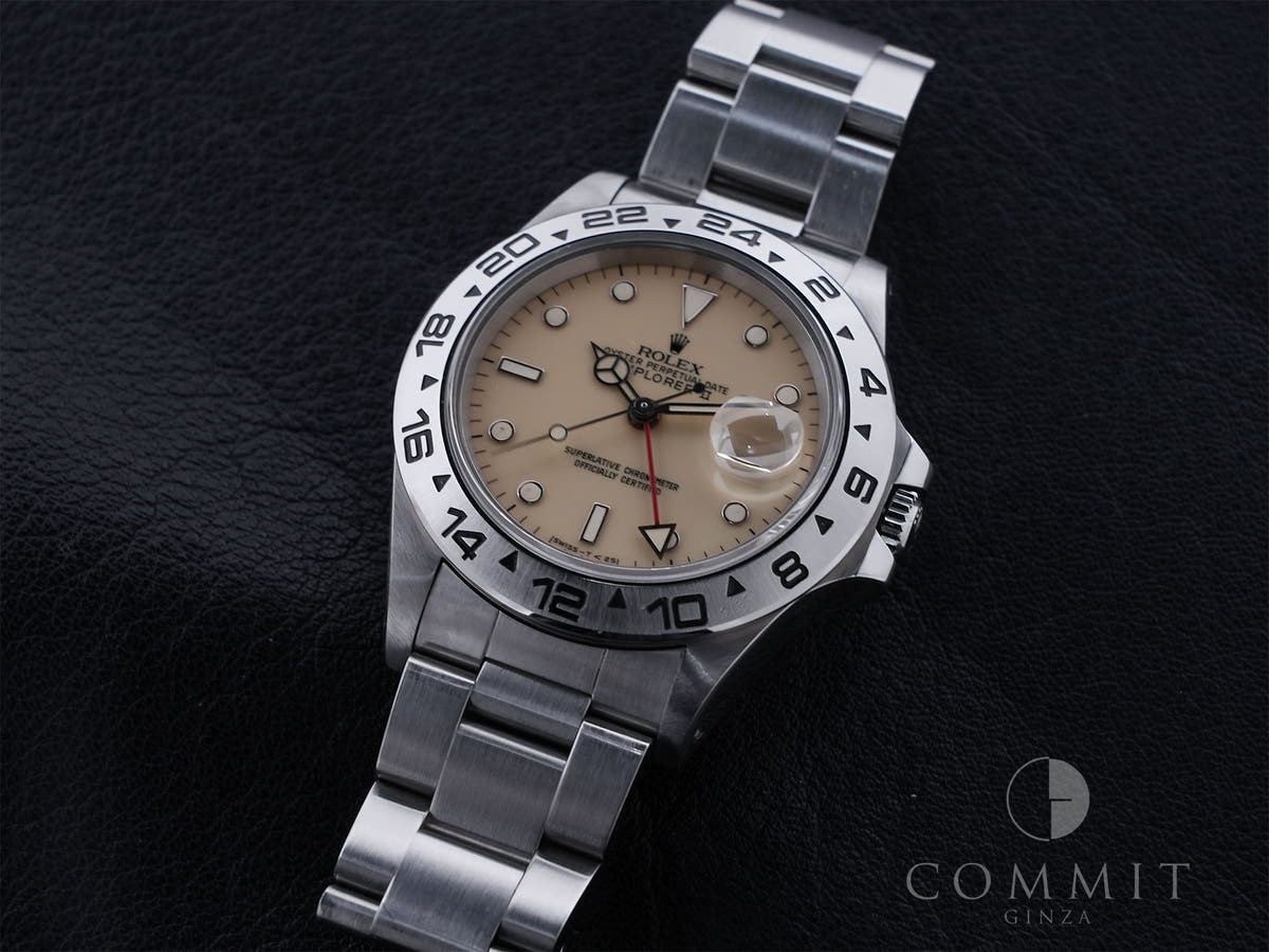 ロレックス エクスプローラーII Ref.16550 アイボリー文字盤 中古 8fko9875