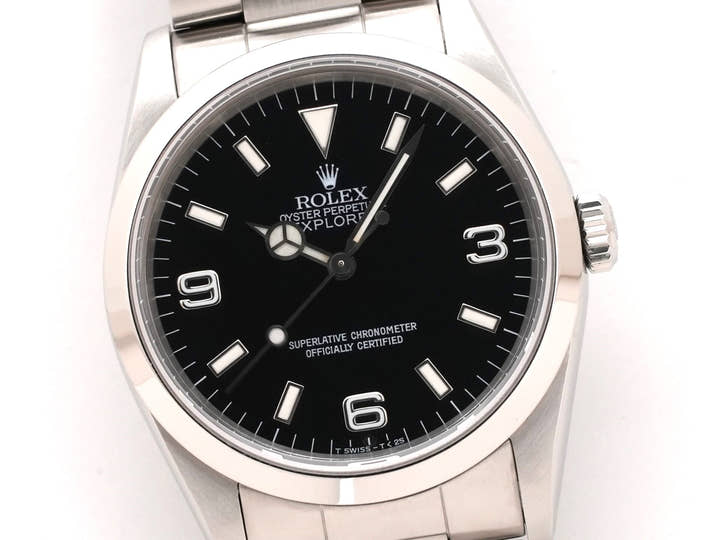 ロレックス エクスプローラーI Ref.14270 ステンレススチール ブラック文字盤