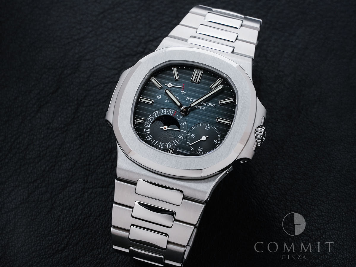 パテックフィリップ ノーチラス プチコンプリケーション TIFFANY&CO. Ref.5712/1A-001 ブルー文字盤 美中古 8ww87jg2