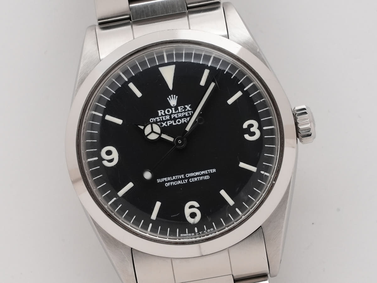 ロレックス エクスプローラーI Ref.1016 ブラック文字盤 中古 7t2s33te