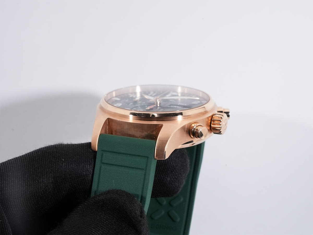 IWC パイロットウォッチ クロノグラフ 41 Ref.IW388110 18KREG グリーン文字盤 中古 99g3hget