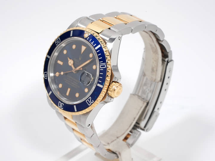 ロレックス サブマリーナー デイト Ref.16803 ステンレススチール/イエローゴールド ブルー文字盤