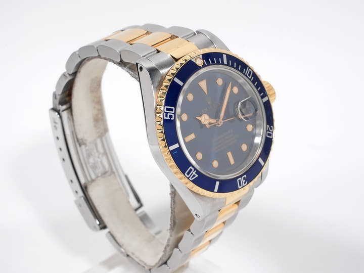 ロレックス サブマリーナー デイト Ref.16803 ステンレススチール/イエローゴールド ブルー文字盤
