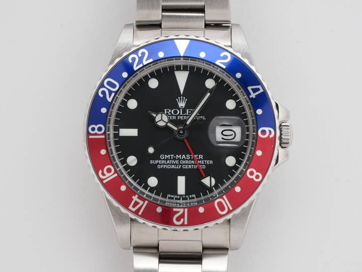 ロレックス GMTマスター Ref.1675 ステンレススチール ブラック文字盤 オイスターブレスレット
