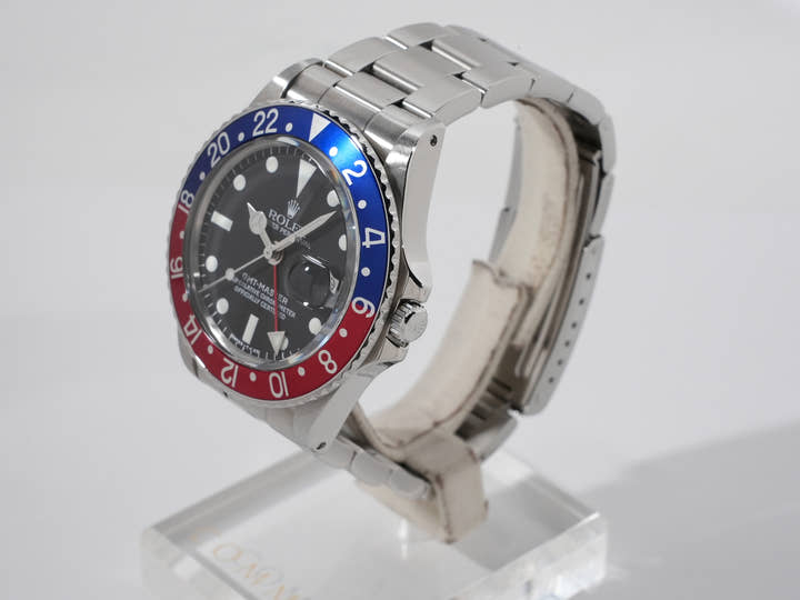 ロレックス GMTマスター Ref.1675 ステンレススチール ブラック文字盤 オイスターブレスレット