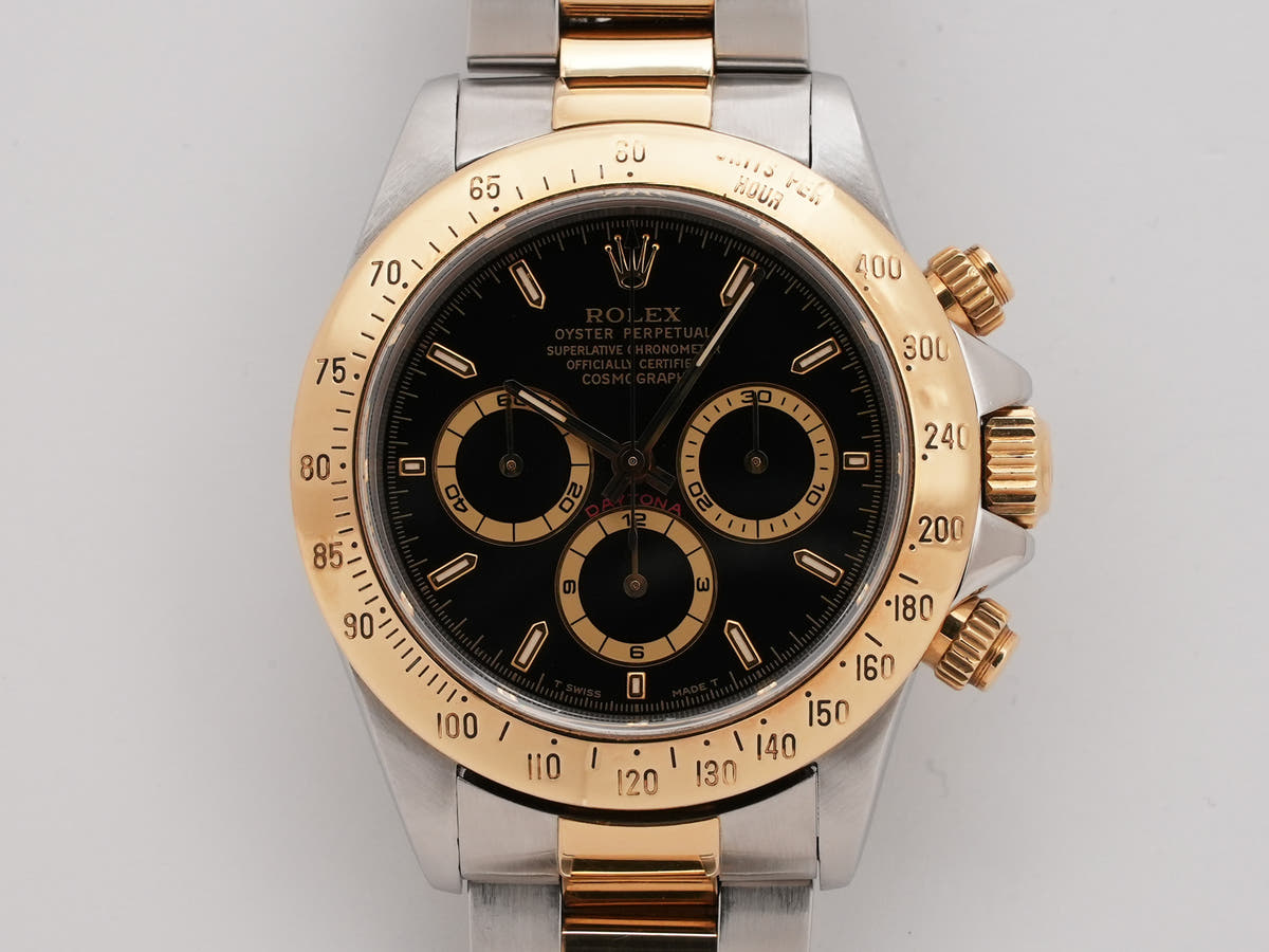 Rolex Daytona El Primero Ref.16523 SS/YG Black Dial Used 9kjmoeap