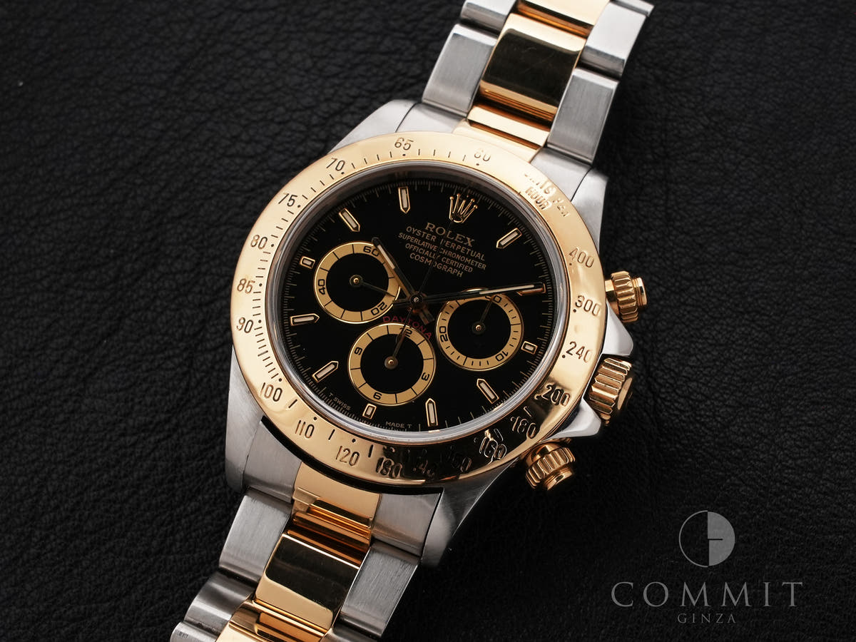 Rolex Daytona El Primero Ref.16523 SS/YG Black Dial Used 9kjmoeap