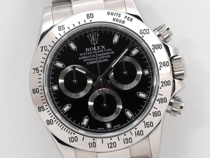 ロレックス デイトナ Ref.116520 ステンレススチール ブラック文字盤 中古 ywpwcr8y