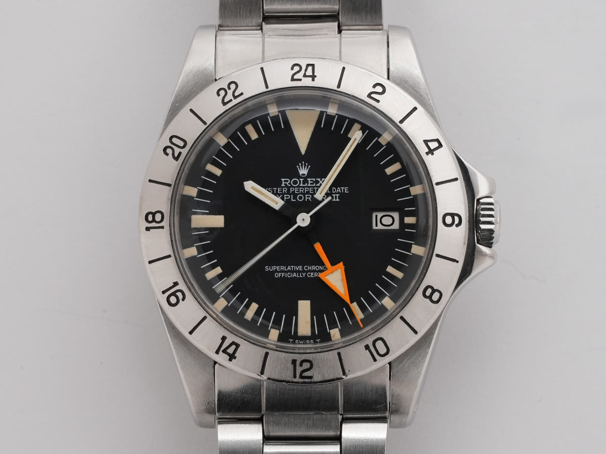 ロレックス エクスプローラーII Ref.1655 SS ブラック文字盤 中古 c69v4ivi