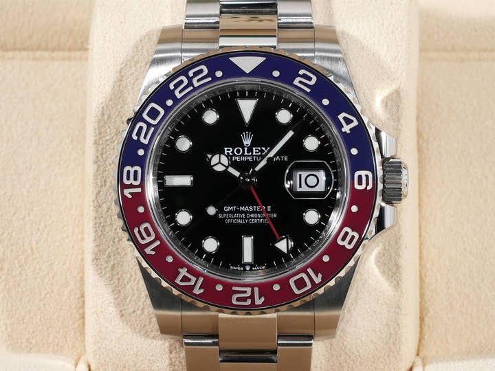 ロレックス GMTマスターII Ref.126710BLRO ステンレススチール ブラック文字盤 オイスターブレスレット