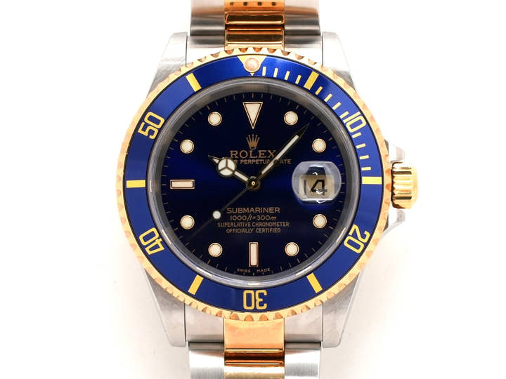 ロレックス サブマリーナー デイト Ref.16613 ステンレススチール/イエローゴールド ブルー文字盤