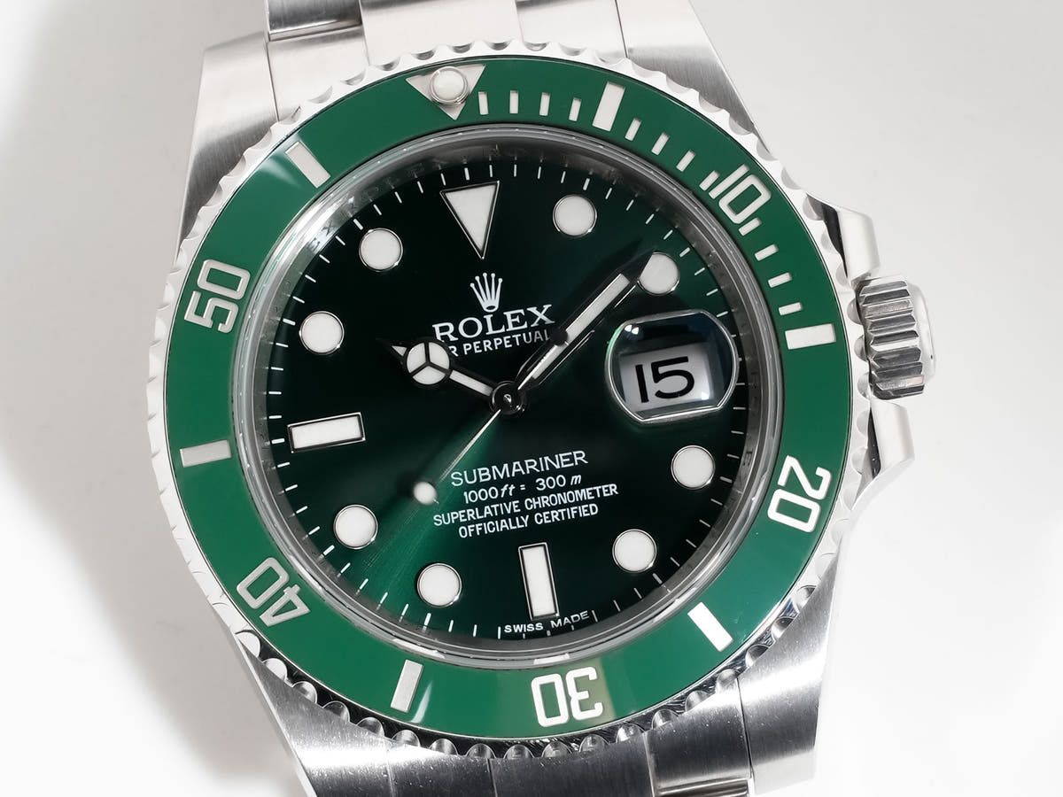 ロレックス サブマリーナー デイト Ref.116610LV グリーン文字盤 中古 pqvcxzr4