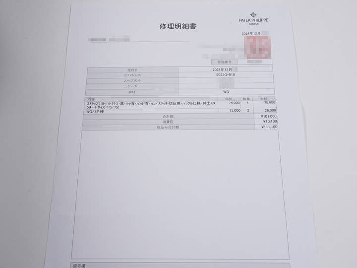 パテックフィリップ アニュアルカレンダー Ref.5035G-010 ホワイトゴールド ブラック文字盤