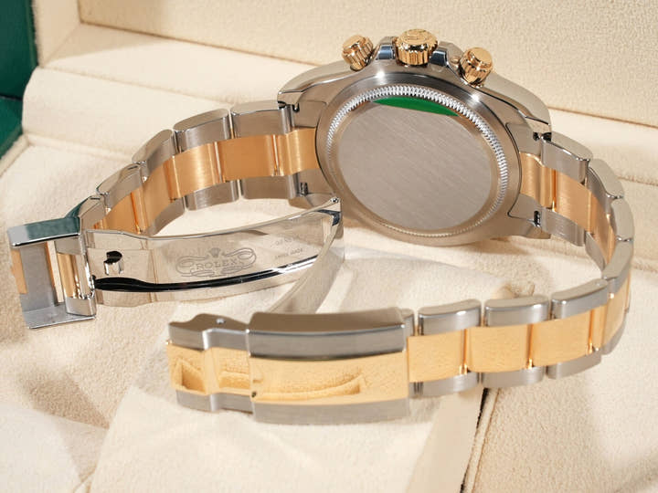 ロレックス デイトナ Ref.126503G ステンレススチール/イエローゴールド ブラックxゴールデンx8Pダイヤ文字盤