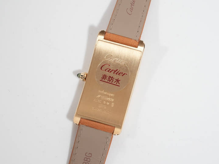 カルティエ タンク サントレ Ref.WGTA0057 ベージュ文字盤 美中古 4qo35x5u