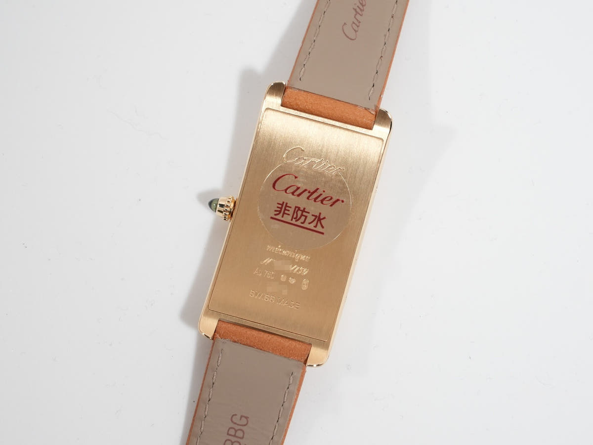 カルティエ タンク サントレ Ref.WGTA0057 ベージュ文字盤 美中古 4qo35x5u