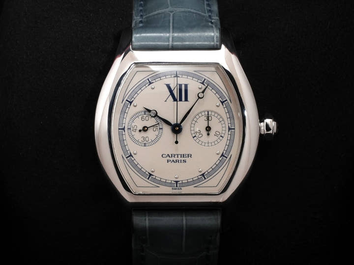 カルティエ トーチュ ワンプッシュクロノグラフ Ref.2396 ホワイト文字盤 中古 u6mhcgj8