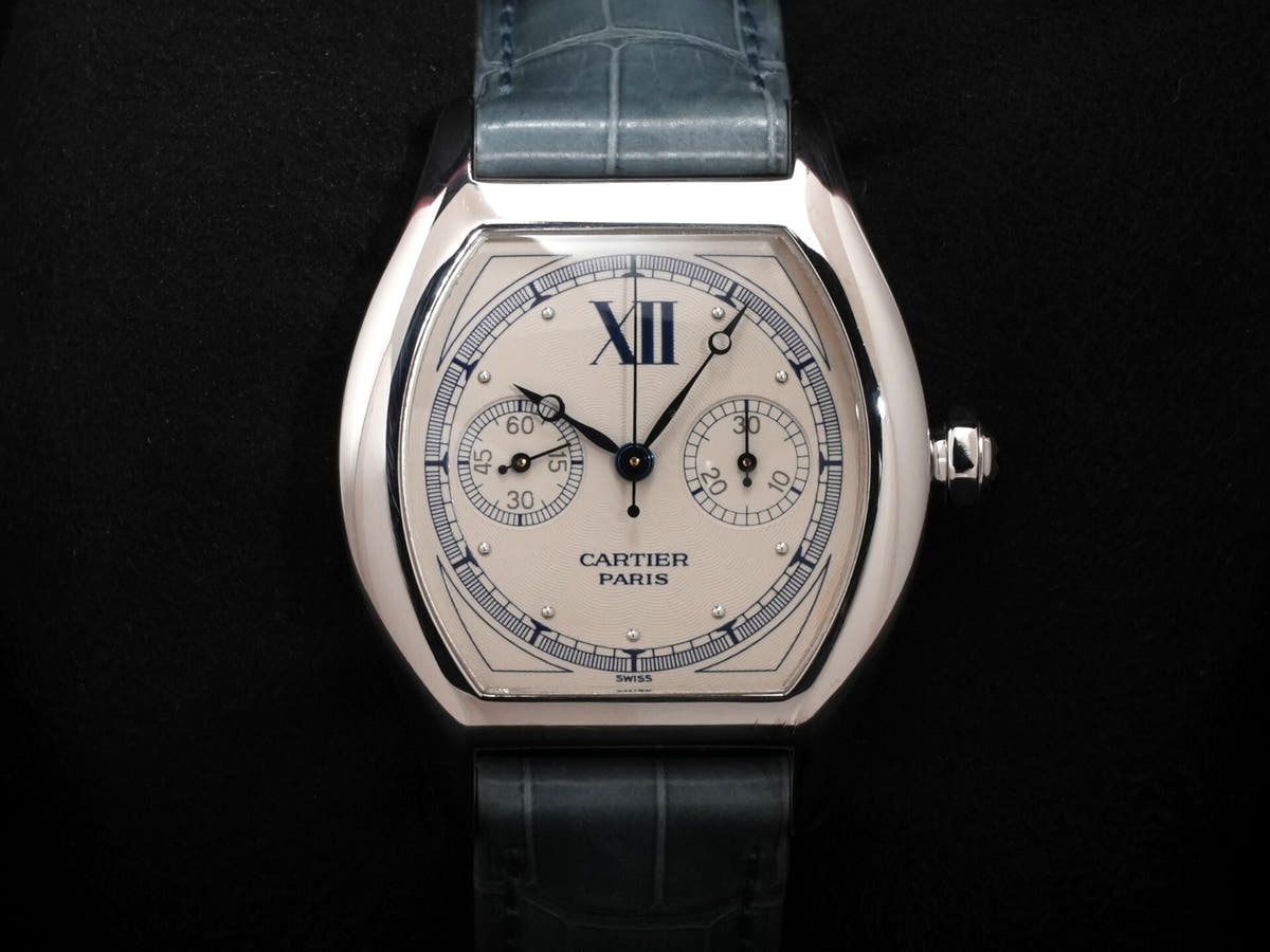 カルティエ トーチュ ワンプッシュクロノグラフ Ref.2396 ホワイト文字盤 中古 u6mhcgj8
