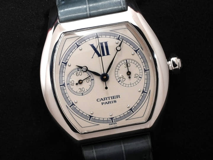カルティエ トーチュ ワンプッシュクロノグラフ Ref.2396 ホワイト文字盤 中古 u6mhcgj8