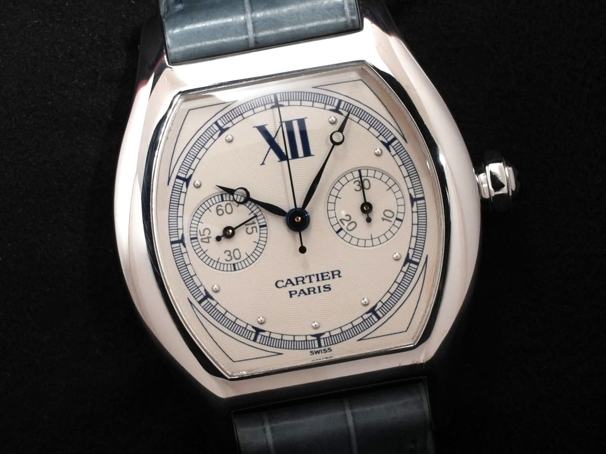 カルティエ トーチュ ワンプッシュクロノグラフ Ref.2396 ホワイト文字盤 中古 u6mhcgj8