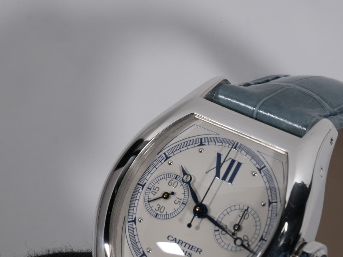 カルティエ トーチュ ワンプッシュクロノグラフ Ref.2396 ホワイト文字盤 中古 u6mhcgj8