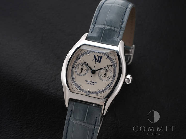 カルティエ トーチュ ワンプッシュクロノグラフ Ref.2396 ホワイト文字盤 中古 u6mhcgj8