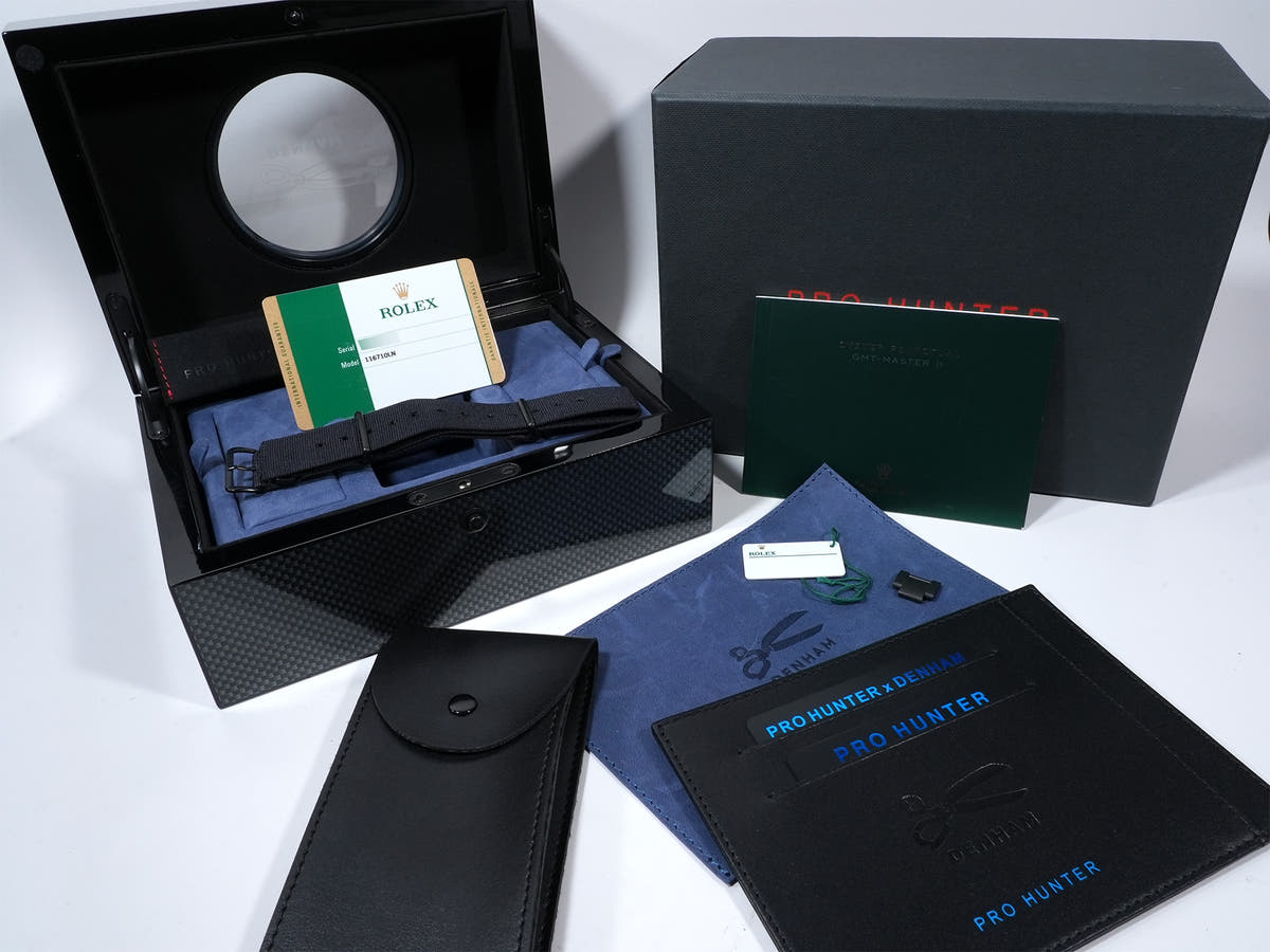 プロハンター × デンハム GMTマスターII Ref.116710LN ブラック文字盤 美品 dpg6e8c2
