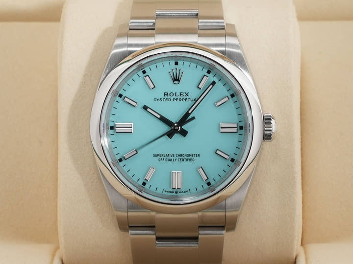 ロレックス オイスターパーペチュアル36 Ref.126000 ステンレススチール ターコイズ文字盤