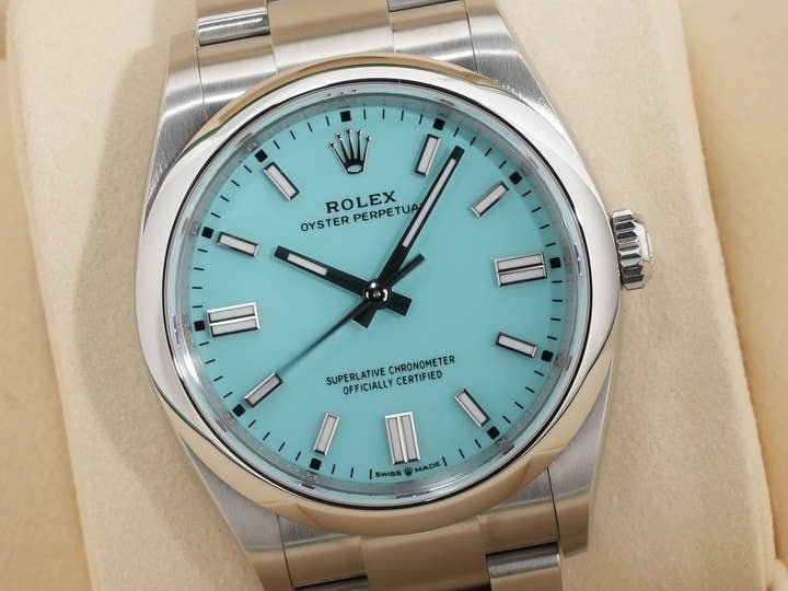 ロレックス オイスターパーペチュアル36 Ref.126000 ステンレススチール ターコイズ文字盤