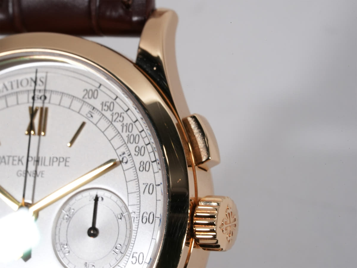 パテックフィリップ クロノグラフ Ref.5170J-001 18KYG シルバー文字盤 美中古 opch9y9u