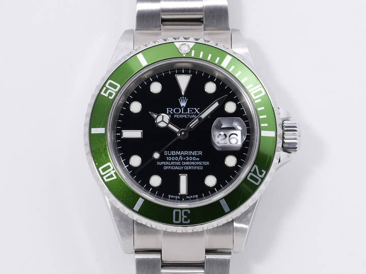 ロレックス サブマリーナー デイト Ref.16610LV ステンレススチール ブラック文字盤