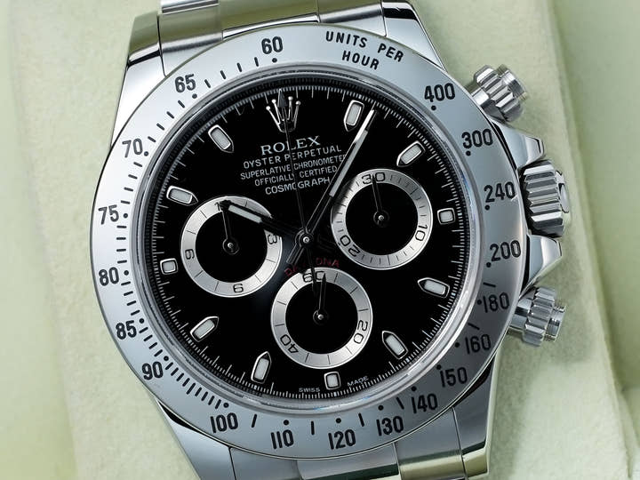 ロレックス デイトナ Ref.116520 ステンレススチール ブラック文字盤