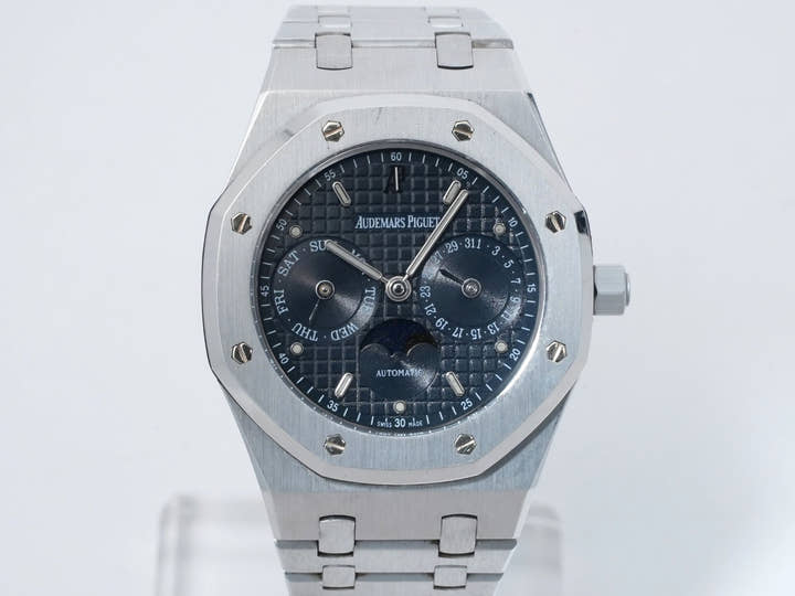 オーデマピゲ ロイヤルオーク デイデイト ムーンフェイズ Ref.25594ST.OO.0789ST.03 ステンレススチール ブルー文字盤