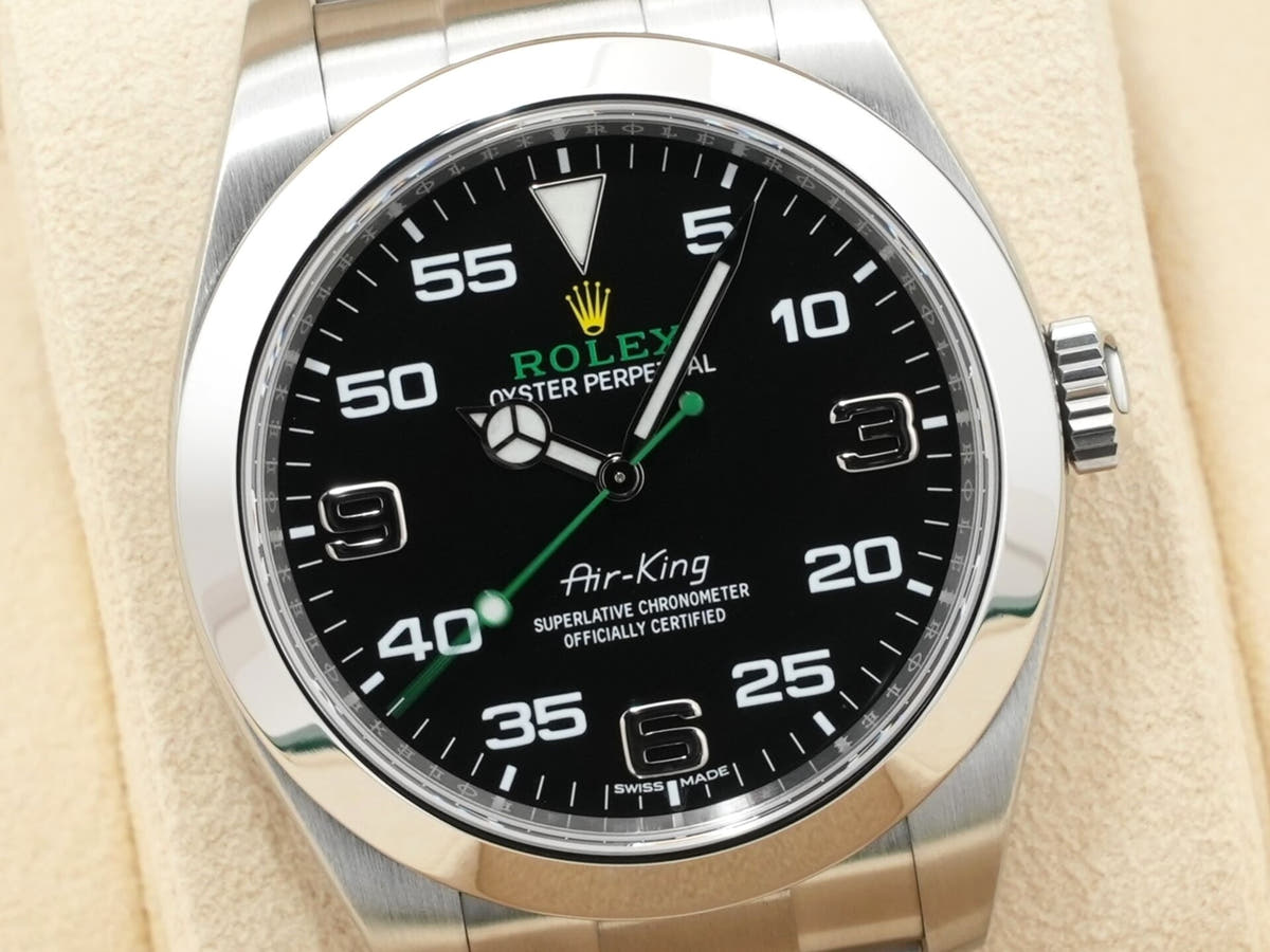 ロレックス エアキング Ref.116900 ブラック文字盤 美品 9nwwm8fq