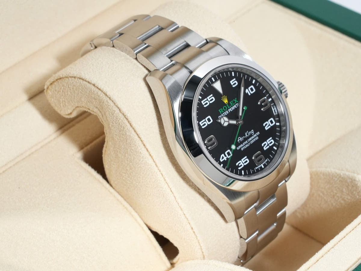 ロレックス エアキング Ref.116900 ブラック文字盤 美品 9nwwm8fq