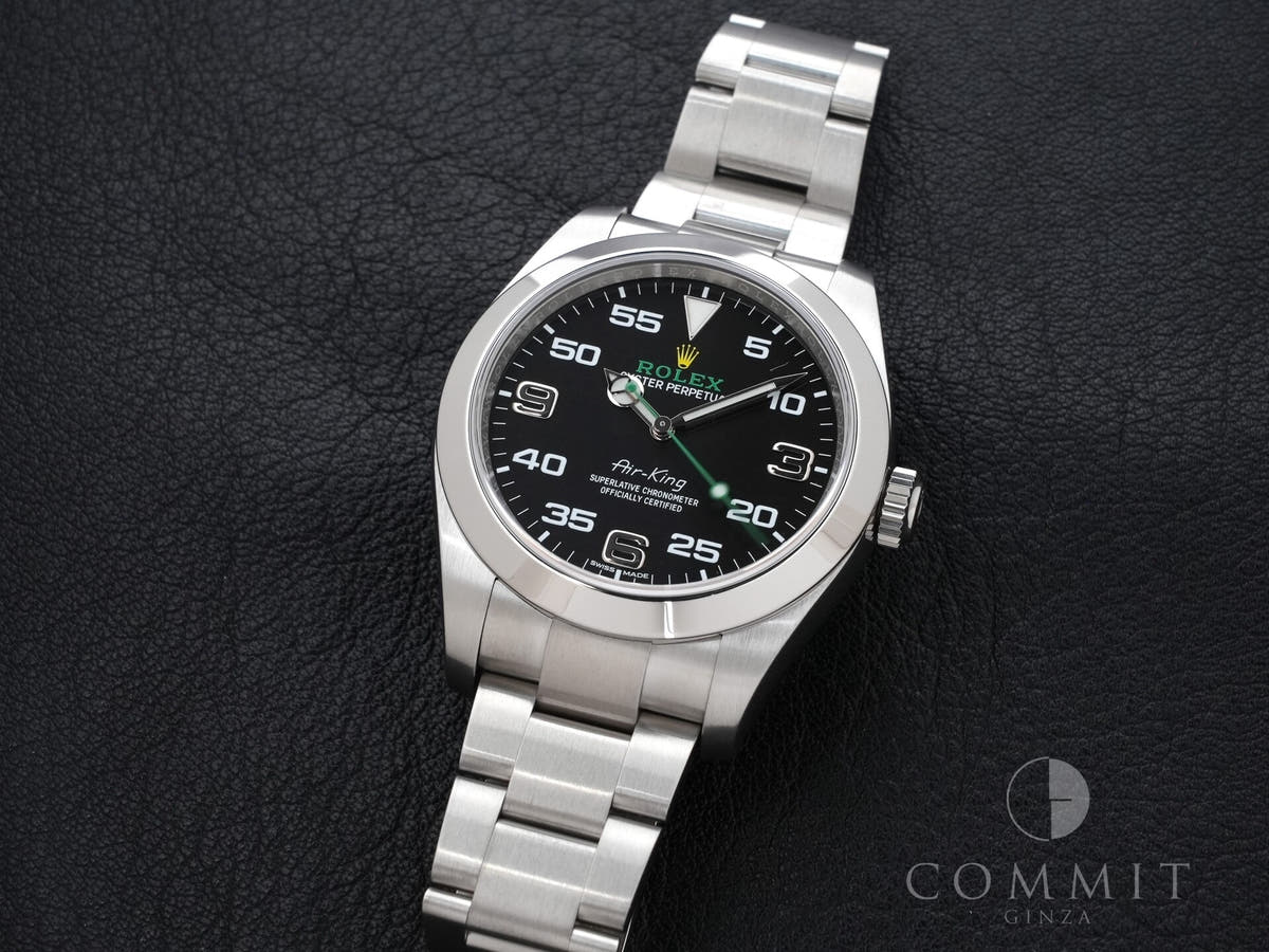 ロレックス エアキング Ref.116900 ブラック文字盤 美品 9nwwm8fq