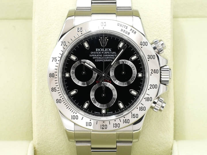 ロレックス デイトナ Ref.116520 ステンレススチール ブラック文字盤 中古 453qcjq4