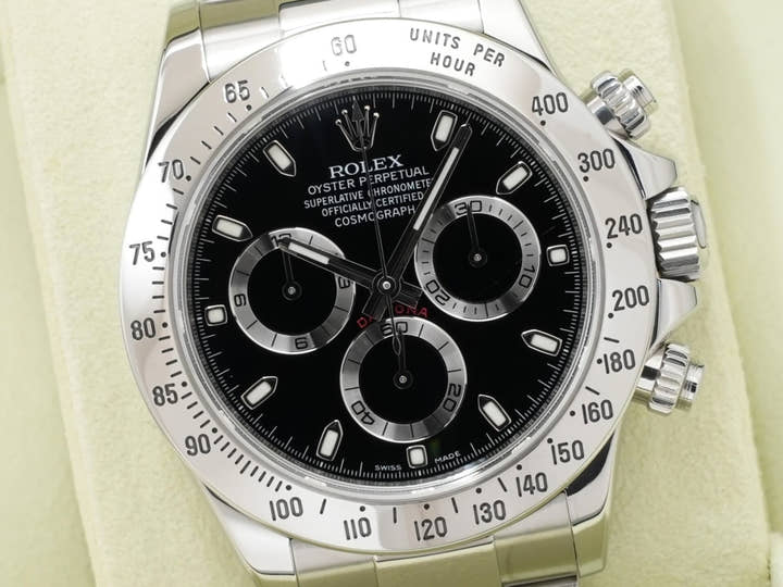 ロレックス デイトナ Ref.116520 ステンレススチール ブラック文字盤 中古 453qcjq4